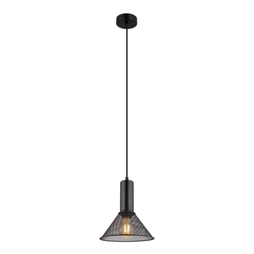 Globo - Hanglamp aan een koord 1xE27/60W/230V zwart