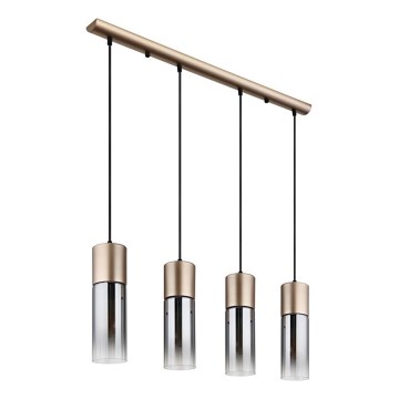 Globo - Hanglamp aan een koord 3xE27/25W/230V brons