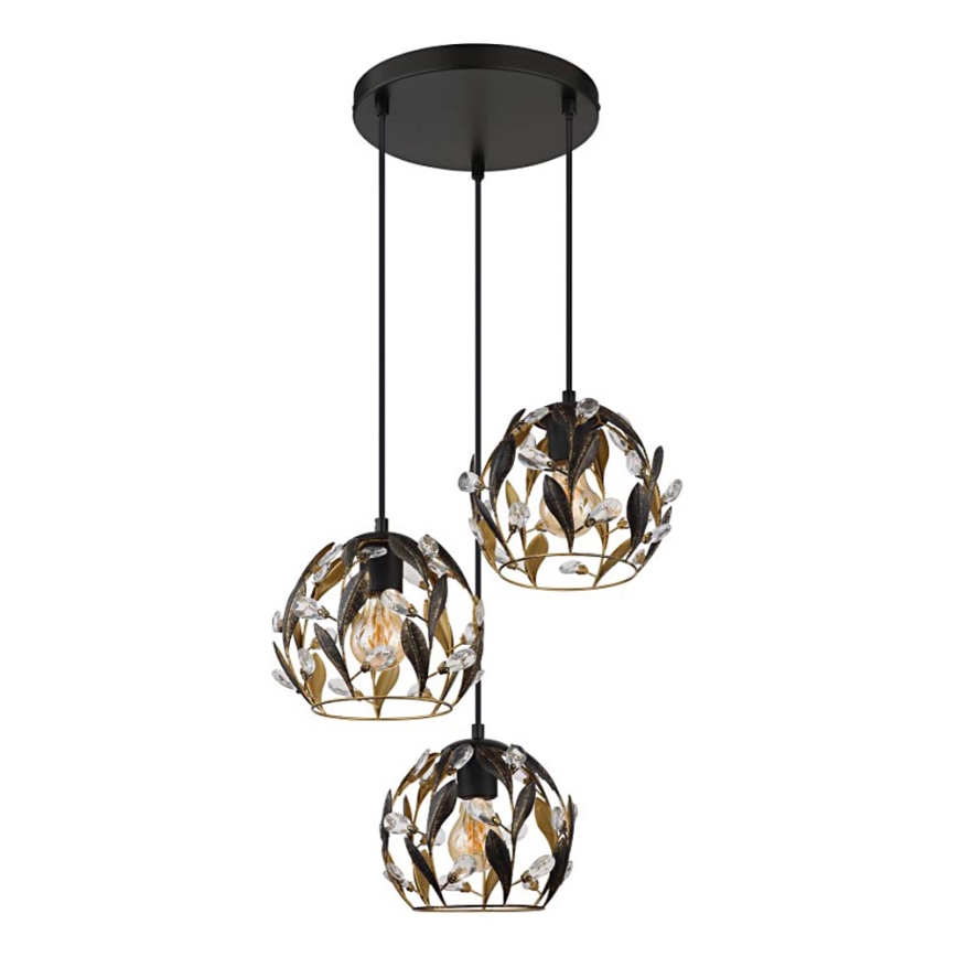 Globo - Hanglamp aan een koord 3xE27/40W/230V diameter 41 cm