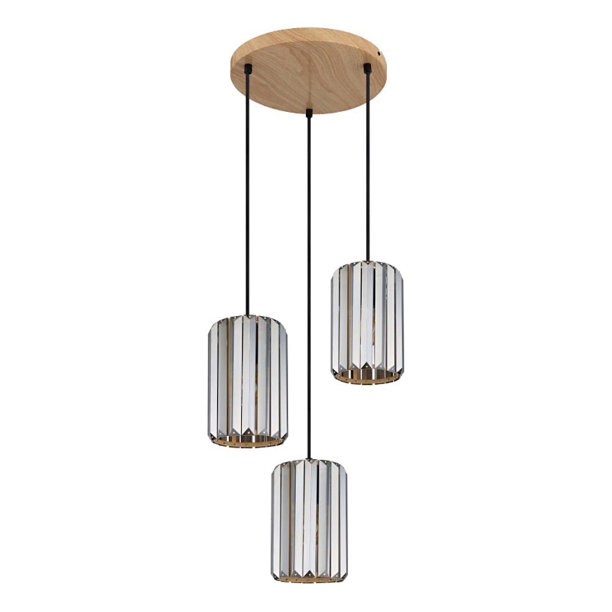 Globo - Hanglamp aan een koord 3xE27/60W/230V diameter 35 cm