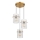 Globo - Hanglamp aan een koord 3xE27/60W/230V diameter 47 cm goud
