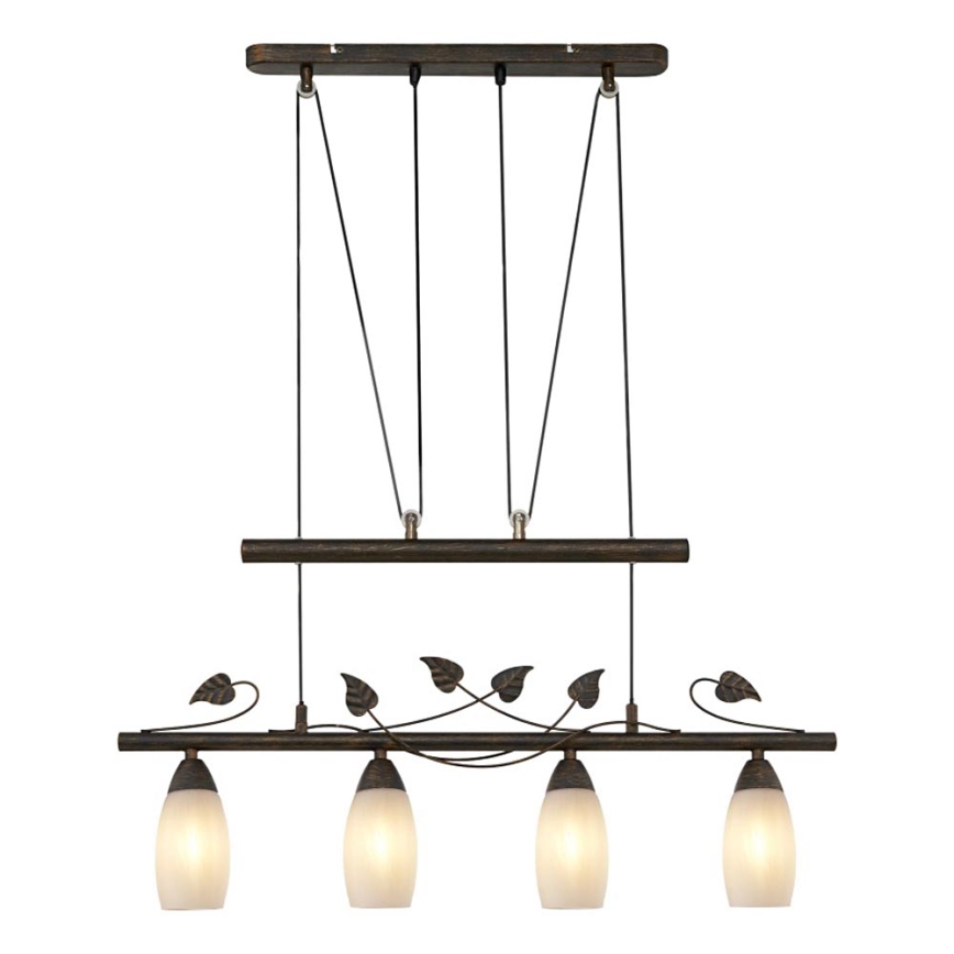 Globo - Hanglamp aan een koord 4xE14/28W/230V