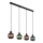 Globo - Hanglamp aan een koord 4xE27/25W/230V koper/groen/blauw