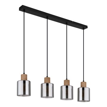 Globo - Hanglamp aan een koord 4xE27/25W/230V zwart