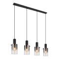 Globo - Hanglamp aan een koord 4xE27/40W/230V zwart