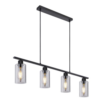 Globo - Hanglamp aan een koord 4xE27/60W/230V zwart