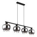Globo - Hanglamp aan een koord 4xE27/9W/230V zwart
