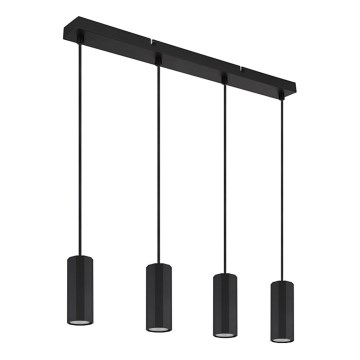 Globo - Hanglamp aan een koord 4xGU10/25W/230V zwart
