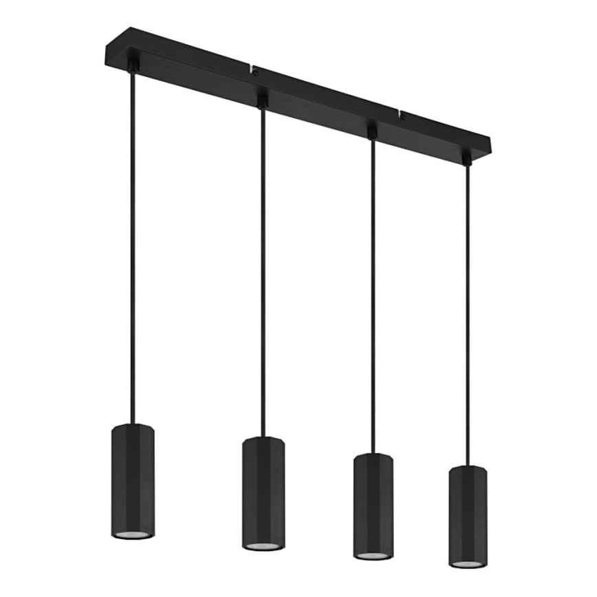 Globo - Hanglamp aan een koord 4xGU10/25W/230V zwart