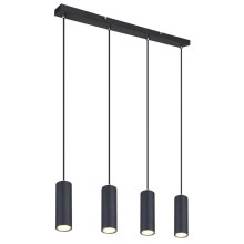 Globo - Hanglamp aan een koord 4xGU10/35W/230V zwart