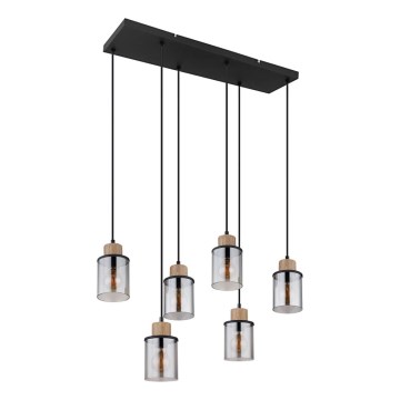 Globo - Hanglamp aan een koord 6xE27/15W/230V