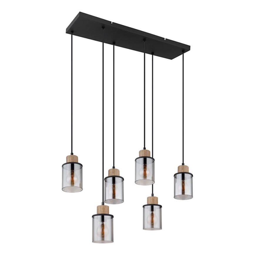 Globo - Hanglamp aan een koord 6xE27/15W/230V