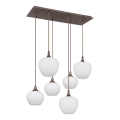 Globo - Hanglamp aan een koord 6xE27/40W/230V wit