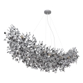 Globo - Hanglamp aan kabel 16xE14/40W/230V zilverkleurig