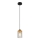 Globo - Hanglamp aan kabel 1xE27/40W/230V metaal/hout