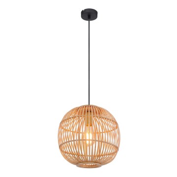 Globo - Hanglamp aan kabel 1xE27/60W/230V bamboe