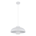 Globo - Hanglamp aan kabel 1xE27/60W/230V wit