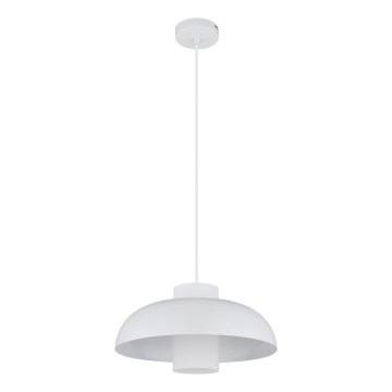 Globo - Hanglamp aan kabel 1xE27/60W/230V wit