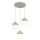 Globo - Hanglamp aan kabel 3x E27/60W/230V