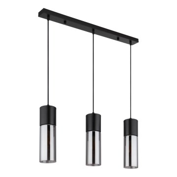 Globo - Hanglamp aan kabel 3xE27/25W/230V zwart
