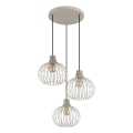 Globo - Hanglamp aan kabel 3xE27/40W/230V beige