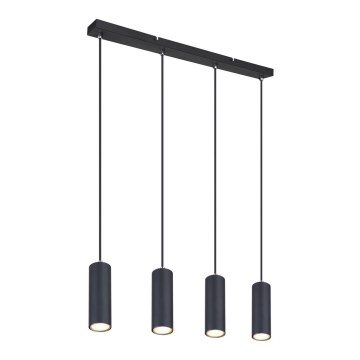 Globo - Hanglamp aan kabel 4xGU10/35W/230V zwart