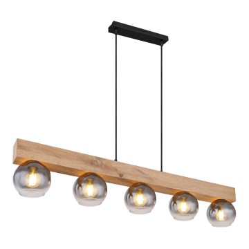 Globo - Hanglamp aan kabel 5xE27/40W/230V