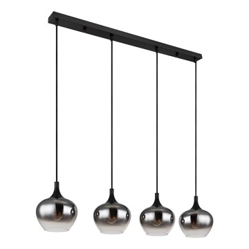 Globo - Hanglamp aan snoer 4xE27/40W/230V zwart