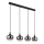 Globo - Hanglamp aan snoer 4xE27/40W/230V zwart