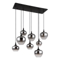 Globo - Hanglamp aan snoer 8xE27/40W/230V zwart