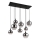 Globo - Hanglamp aan snoer 8xE27/40W/230V zwart