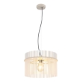Globo - Hanglamp met kabel 1xE27/60W/230V Ø 40 cm crème
