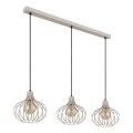 Globo - Hanglamp met kabelophanging 3xE27/40W/230V beige