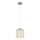 Globo - Hanglamp met snoer 1xE27/40W/230V Ø 18 cm beige/wit