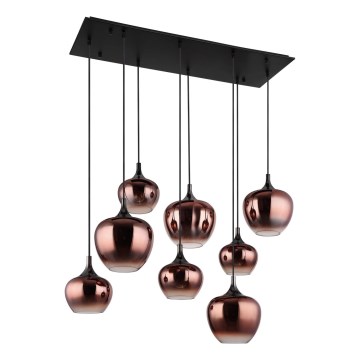 Globo - Koperen kroonluchter aan kabel 8xE27/40W/230V