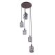 Globo - Kristallen Hanglamp aan koord WOLLI 5x E14 / 40W / 230V