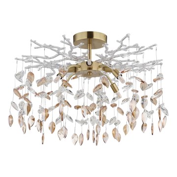 Globo - Kroonluchter aan stang 8xG9/8W/230V goud