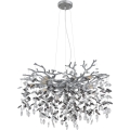 Globo - Kroonluchter met kabel 10xE14/40W/230V zilver