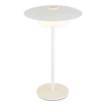 Globo - LED Buiten oplaadbaar aanraken tafellamp LED/3W/3,7V 1800/2700/3000K IP44 1800 mAh wit