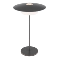 Globo - LED Buiten Oplaadbare Touch Tafellamp LED/3W/3,7V 1800/2700/3000K IP44 1800 mAh grijs