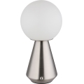 Globo - LED Dimbaar aanraken buitenshuis tafellamp LED/1,5W/5V 3000/4500/6500K 1800 mAh IP41 mat chroom