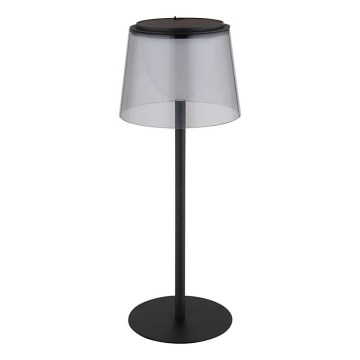 Globo - LED Dimbaar aanraken buitenshuis tafellamp LED/1,8W/5V IP44 1800 mAh zwart/gerookt