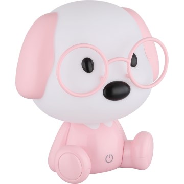 Globo - LED Dimbaar oplaadbaar kinder nacht klein lampje LED/1W/5V 500 mAh roze