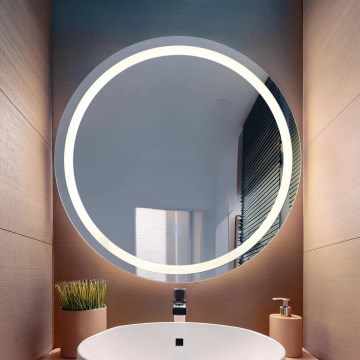 Globo - LED Dimbaar wand spiegel met een achtergrondverlichting LED/10W/230V 4000K diameter 55 cm