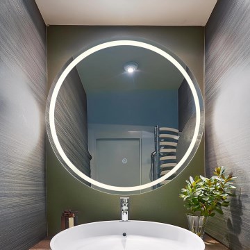 Globo - LED Dimbaar wand spiegel met een achtergrondverlichting LED/16W/230V 4000K diameter 75 cm