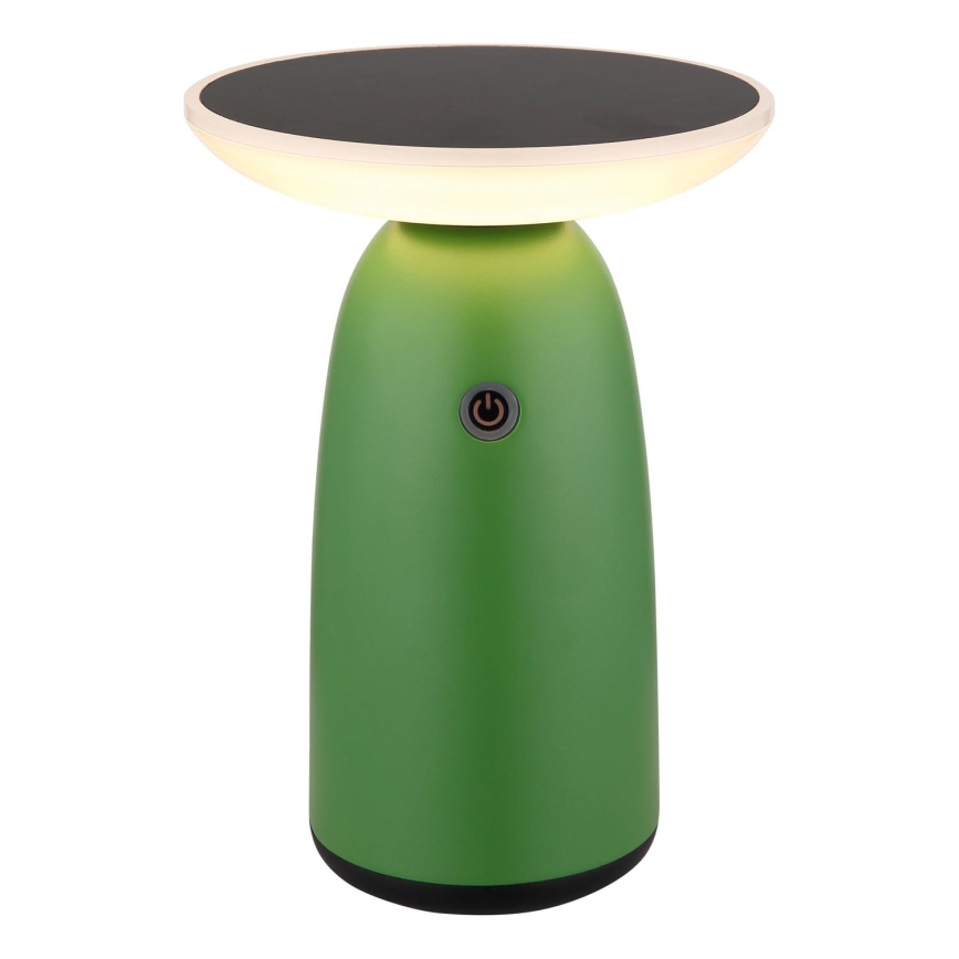 Globo - LED Dimbaar zonne- aanraken lamp LED/10W/3,7V IP54 3600 mAh groen