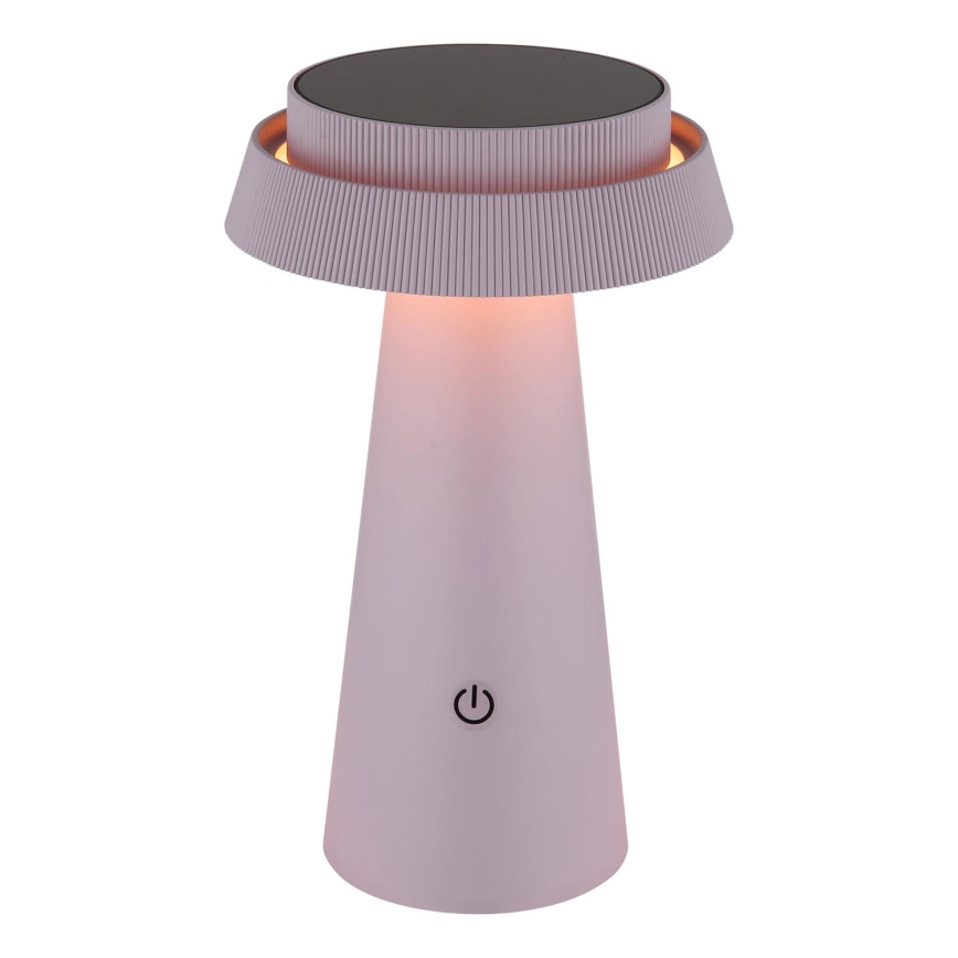 Globo - LED Dimbaar zonne- aanraken lamp LED/4W/3,7W IP54 roze