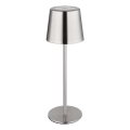 Globo - LED-dimbare aanraakgevoelige oplaadbare tafellamp LED/2W/3,7V 3000/4000/6000K 2200 mAh glanzend chroom
