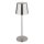 Globo - LED-dimbare aanraakgevoelige oplaadbare tafellamp LED/2W/3,7V 3000/4000/6000K 2200 mAh glanzend chroom