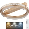Globo - LED Dimbare kristallen plafondlamp LED/36W/230V 2700K-6000K + afstandsbediening
